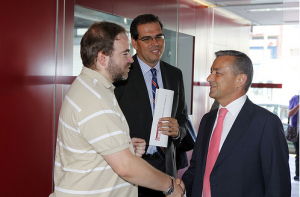 Presidente Canario Don Paulino Rivero y Jose Antonio Gallego, Presidente de Aerco